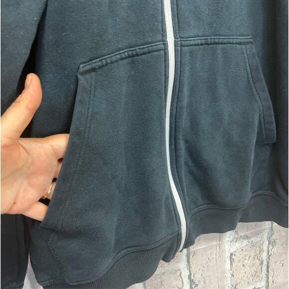 Vintage Y2K Puma Full Zip Logo sweatshirt jacket Black Size Medium - Picture 7 of 11